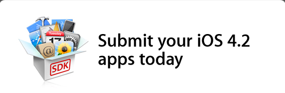 Submit your iOS SDK 4.2 apps today