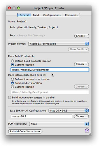 Relocating the Builds Directory